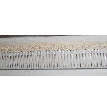 Mueble de plancha Estoril blanco 5 bandejas y cesto grande para ropa